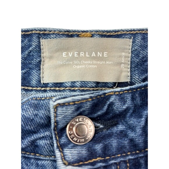 Everlane The Curvy 90’s Cheeky Straight Women's Size 27 High-Rise Jeans 26" Ins. - Picture 7 of 16